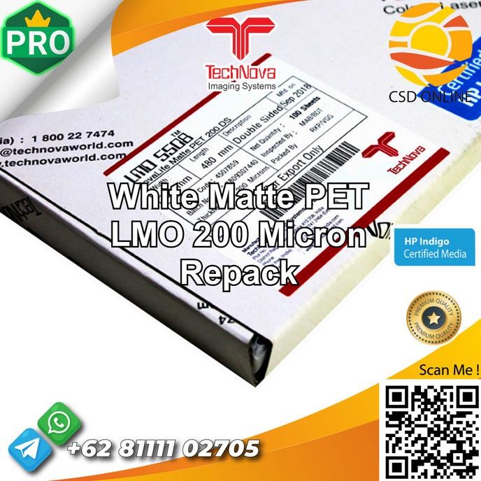 

TERBARU - TECHNOVA LMO 200 Micron Kertas Synthetic Print Cetak A3+ spt Yupo|Ecer