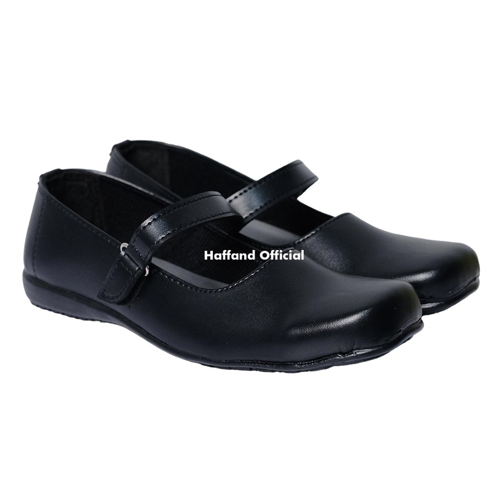 Pantofel Wanita SEPATU PANTOFEL HITAM FLAT TANPA HAK PASKIBRA 31-41