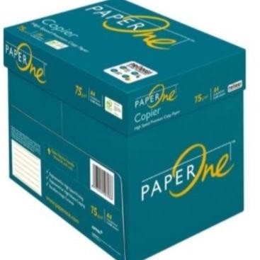 

NEW [Grab/Gojek] Kertas Fotocopy Print HVS A4 75 / 80 gr PaperOne Box Dus