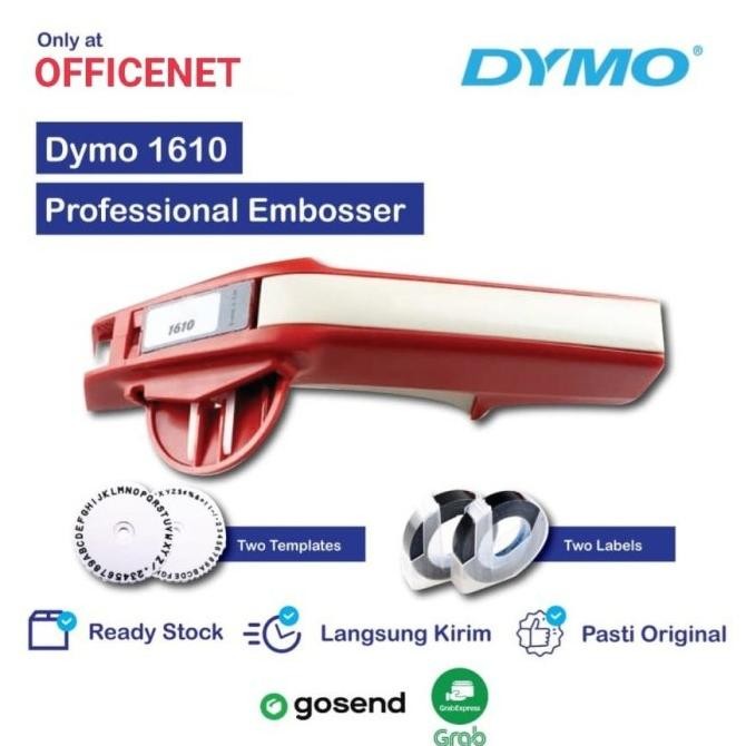 

TERBARU - Label Maker Emboss Dymo 1610 (GRATIS 2 REFILL ORI DYMO HITAM)