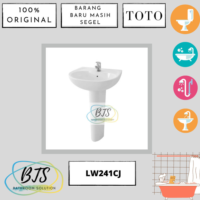 WASTAFEL PEDESTAL FLOOR STANDING TOTO LW241CJ/ LW 241 CJ / LW241 CJ