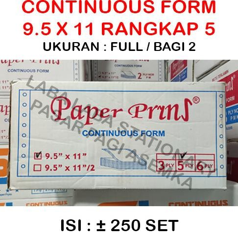 

TERLARIS - Continuous Form Merk Paper Print 9.5x11 5 ply