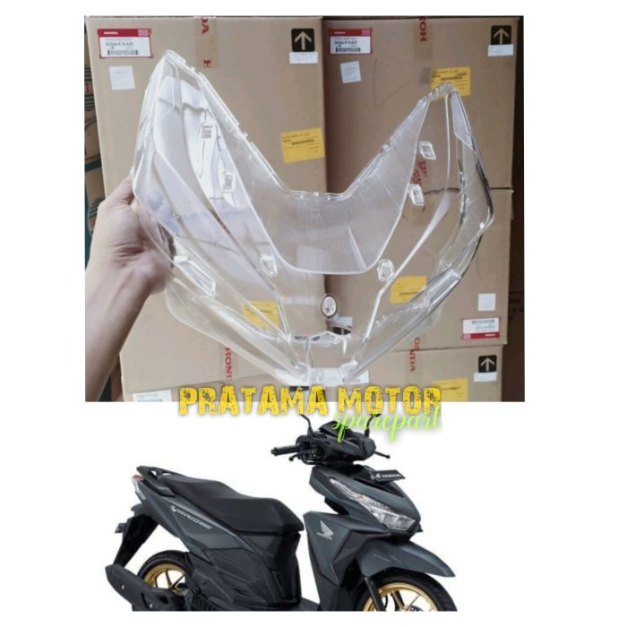 KACA MIKA LAMPU DEPAN HONDA VARIO 125 VARIO 150 LED 2017-2019