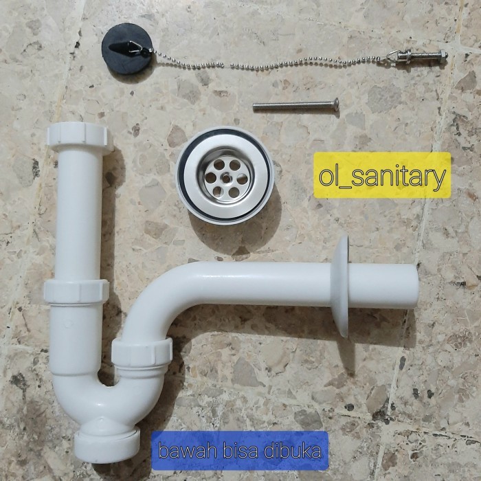 SIFON ANGSA PVC PEMBUANGAN WASTAFEL SIFON WASTAFEL SIFON LEHER ANGSA