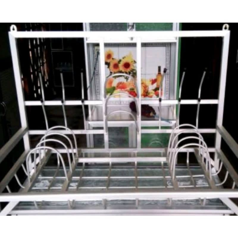 Rak Piring Gantung Alumunium | Rak Piring Gantung | Rak Piring Gantung Minimalis| Rak Piring Gantung