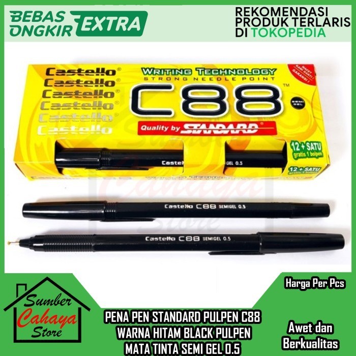 

Terbaru Pena Pen Standard Pulpen C88 Warna Hitam Black Balpent Point Bolpoin Kantor Sekolah Balpen