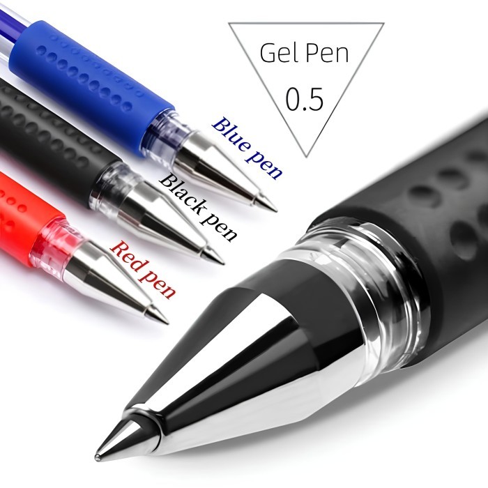 

Terbaru 10PCS Pulpen tinta gel 0.5mm alat tulis sekolah / kantor pena tinta 100% ori