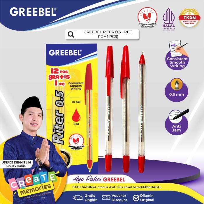 

Terbaru BESTSELLER BALLPEN RITER 0.5 /Pen/Pulpen/Bolpoint Utk Atk Kantor Kerja 100% ori