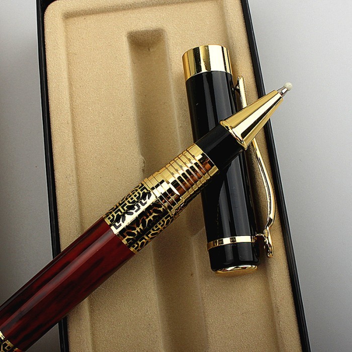 

Terbaru High-end Business Metal Ballpoint Pen China Wind Hotel Signature Ink Pen School Office