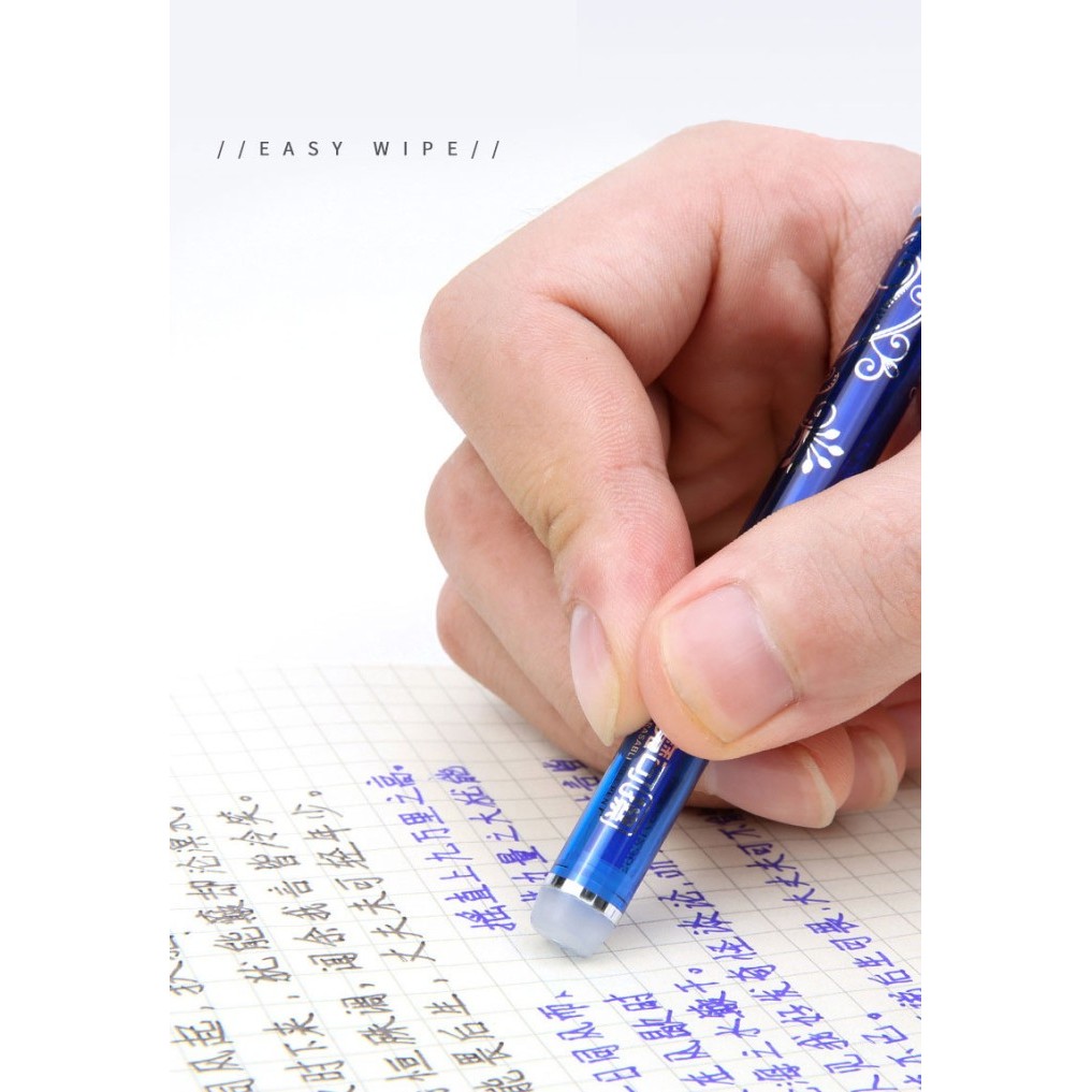 

Terbaru Erasable Gel Pen Set Ballpoint Pens Rod 0.5mm Refills Muti-Colors ink Washable Handle
