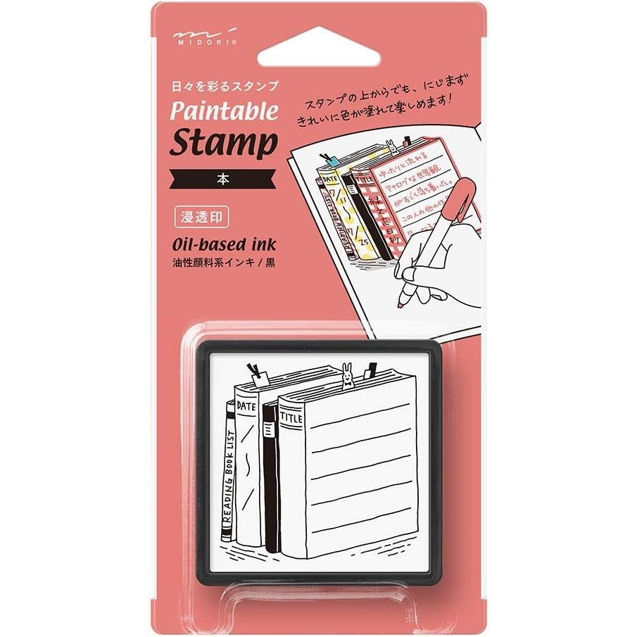 

Midori Stamp Self Ink - Book Pattern - For Notebook And Journal Terbaik