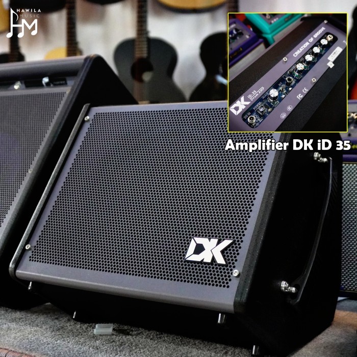 Neww DK iD 35 Pengganti ID30 Ampli Monitor Keyboard Drum Elektrik Bass B.T