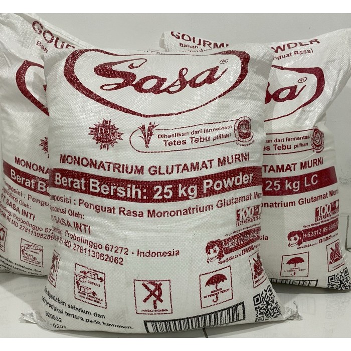 

MSG/vetsin/ penyedap rasa SASA 25kg