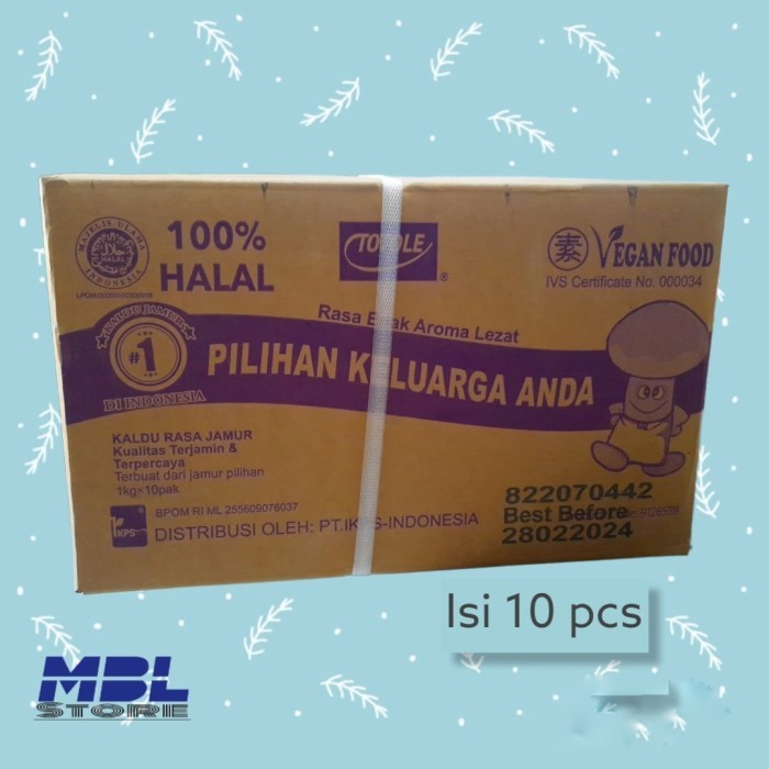 

Totole Kaldu Jamur 1kg Dus isi 10 pcs