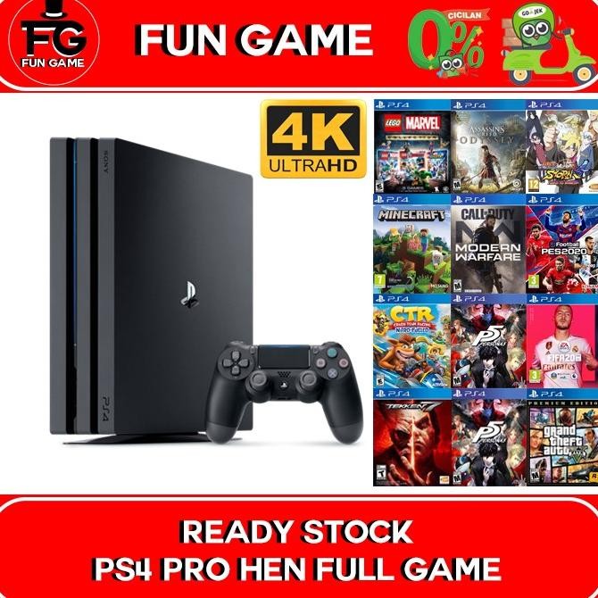 New PS4 Pro 1TB Playstation 4 Pro 1TB / Mesin ps4 Pro FULL GAME