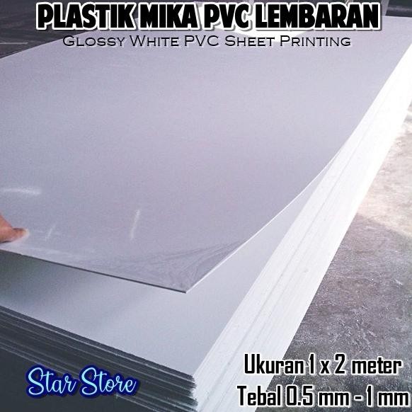 Plastik Mika PVC Putih UV Printing / Mika Kap Lampu 100 x 200 cm [terbaik]