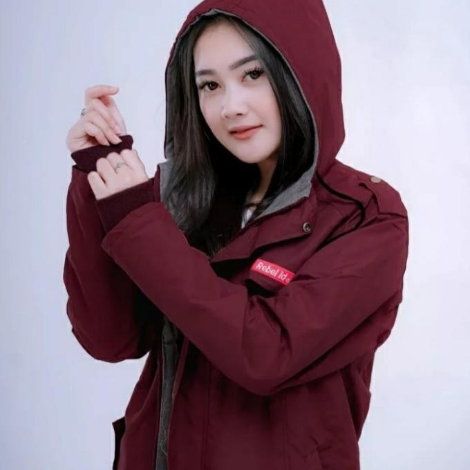JAKET PARASUT WANITA ANTI AIR JACKET MOTOR CEWEK OUTDOOR KEKINIAN