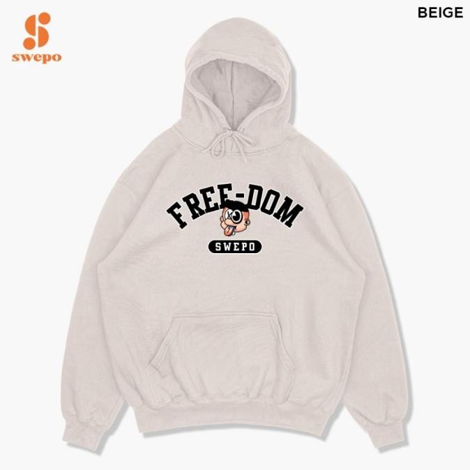 SWEPO HOODIE JUMPER FREEDOM (BORDIR) SIZE M-XXL