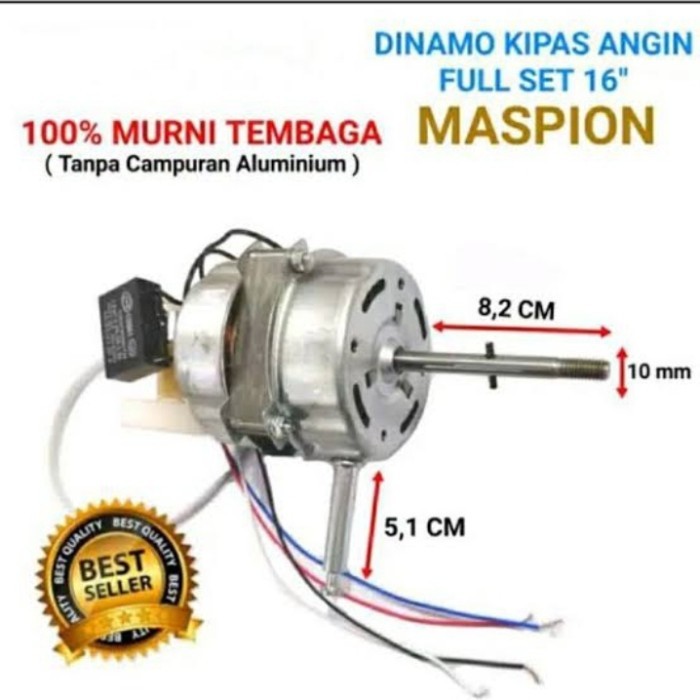 DINAMO KIPAS ANGIN MASPION TEMBAGA ORIGINAL