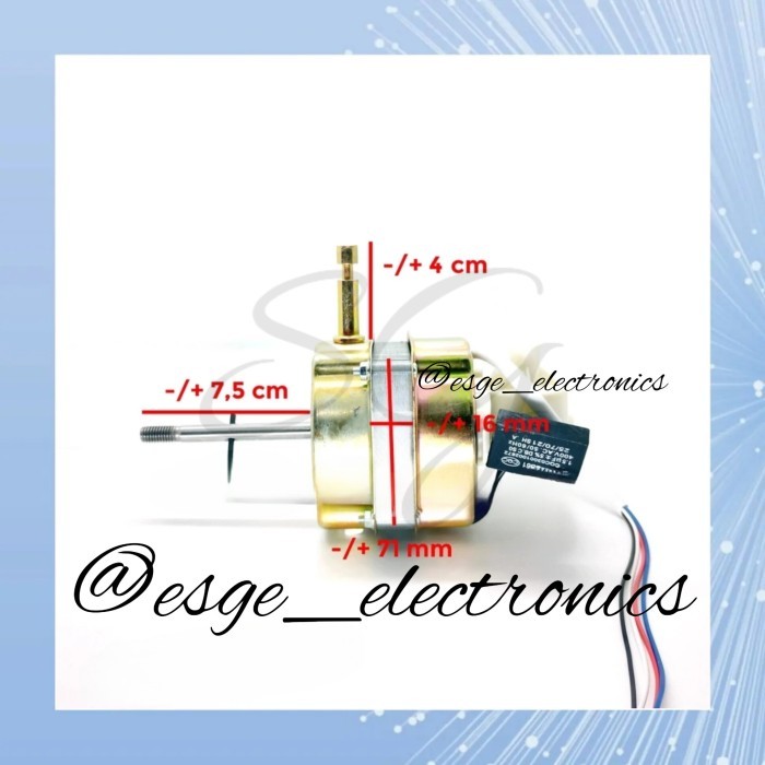 DINAMO KIPAS ANGIN 12" 16" AS PENDEK DINAMO KIPAS MIYAKO AS 4 CM