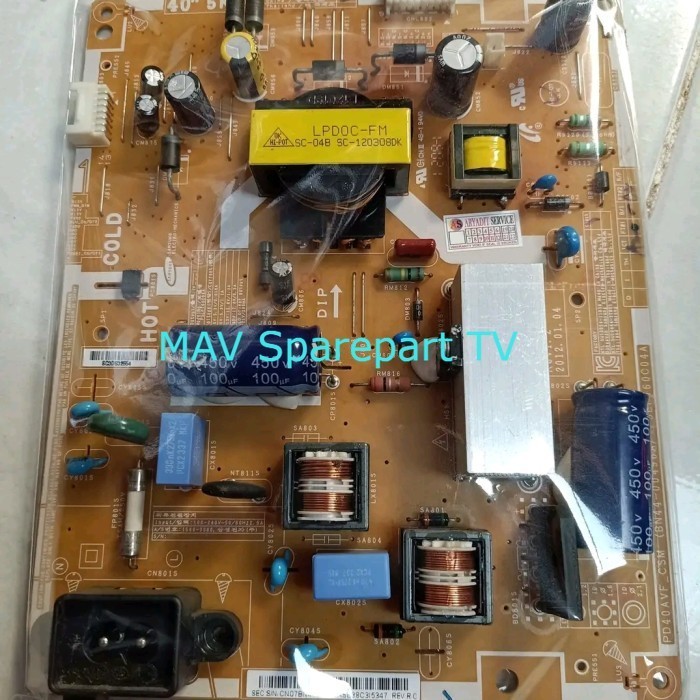 PSU - POWER SUPPLY - REGULATOR TV SAMSUNG UA40EH5000 - 40EH5000