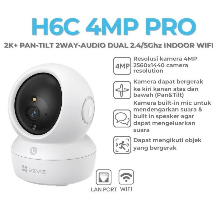 EZVIZ C6N 4MP Smart IP Indoor Pan n Tilt CCTV Camera Night Vision