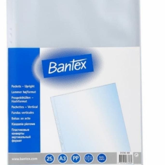 

plastik PP pocket A3 merek bantex