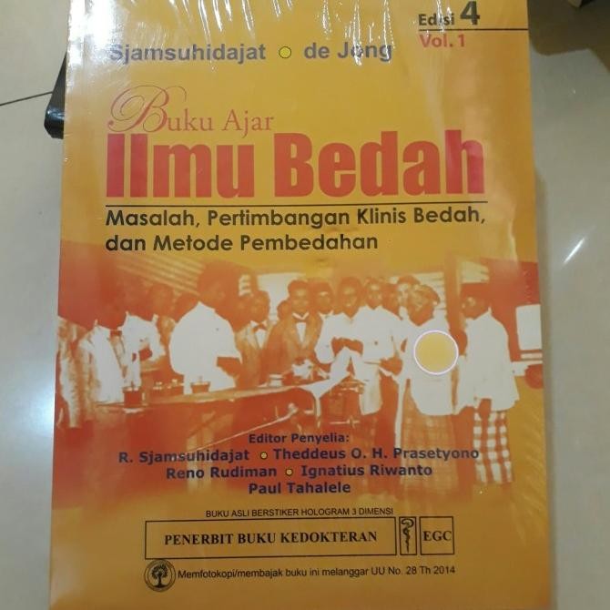 NEW Buku ajar ilmu bedah jilid 1.2.3 karangan syamsuhidayat.