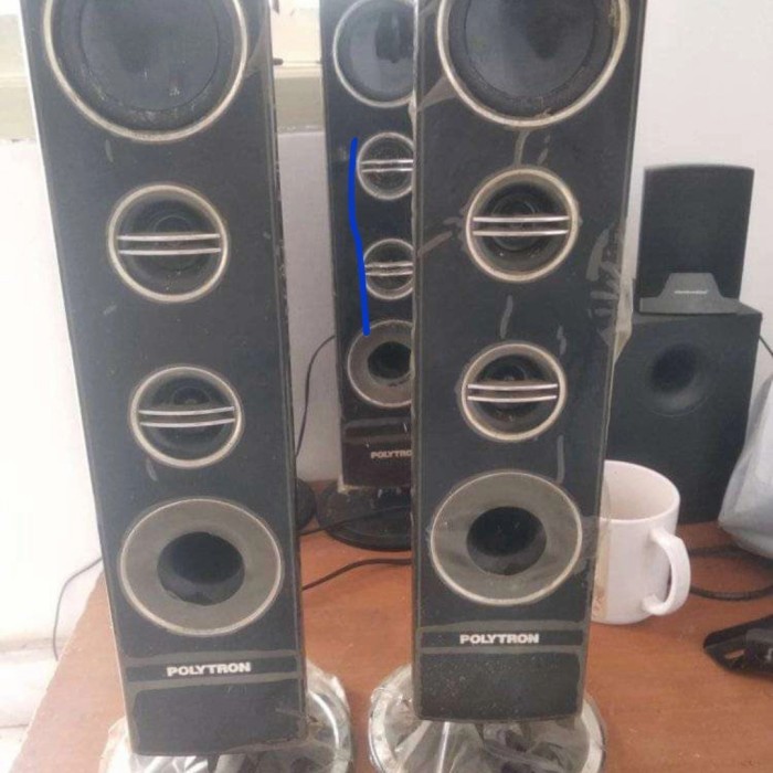 SALON TOWER PASIF BEKAS TV LED POLYTRON 32IN TINGGI 35CM