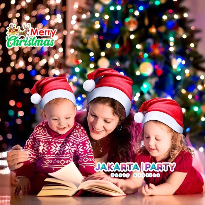 

NEW! Topi Natal Polos ANAK-ANAK / Topi Santa / Topi Christmas / Topi Xmas Limited