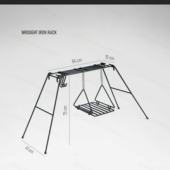 FLASHSALE RAK BESI NATUREHIKE NH20SK012 // OUTDOOR BARBEQUE CAMPING GLAMPING