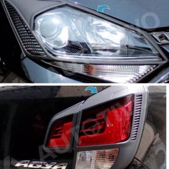 NEW AGYA 2017 / 2018 / 2019 2022 TRD GARNISH LAMPU DEPAN / BELAKANG