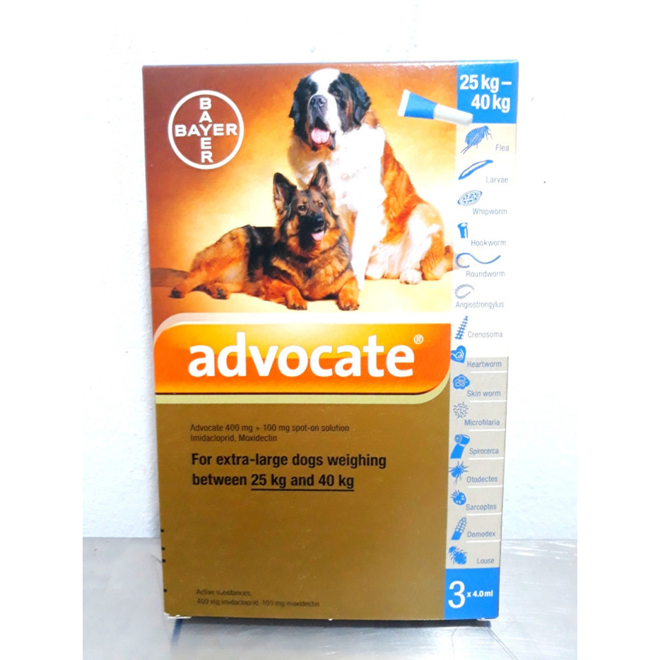 Advocate Xl For Dogs 25-40 Kg 1 Tube - Obat Kutu Anjing #Gratisongkir