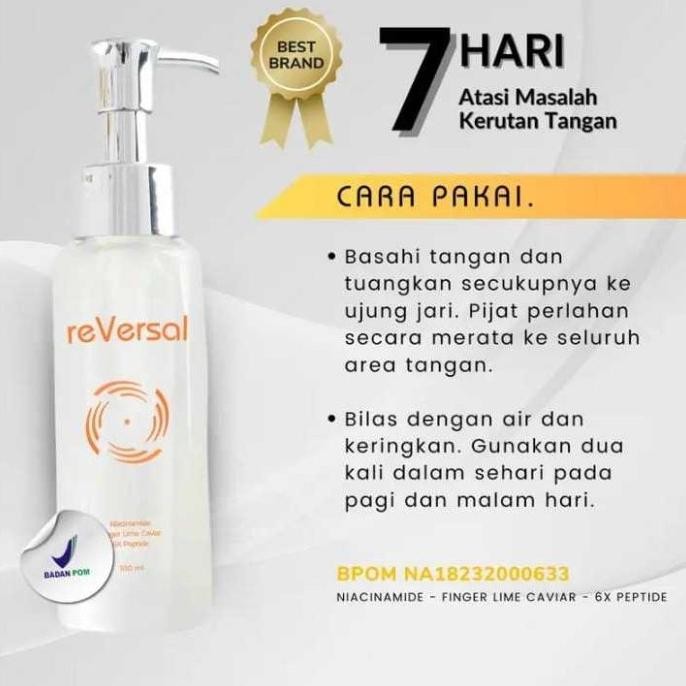 TERLARIS - REVERSAL SKIN WASH Untuk atasi tangan kasar, kering kusam & kerutan