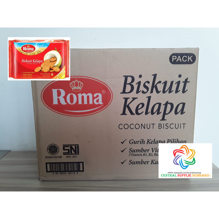 

Roma Kelapa Biscuits [300Gram /28 Pack /1 Karton ] Promo