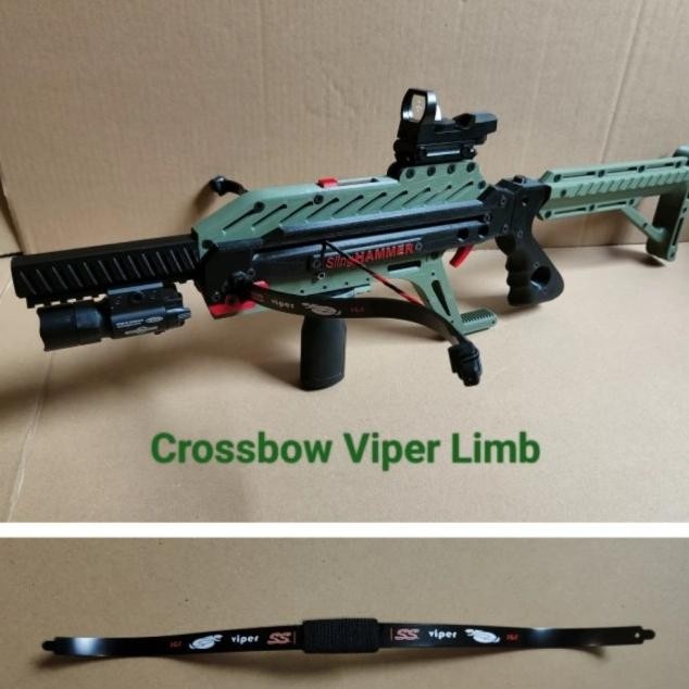 3D Printed Slinghammer Repeating Viper Limb Crossbow Ketapel Busur