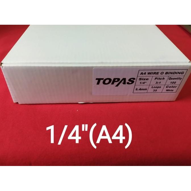 

RING JILID KAWAT TOPAS WIRE 35 RINGS BINDING UKURAN 1/4 ''6,4 MM- A4 ORIGINAL DAN TERPERCAYA