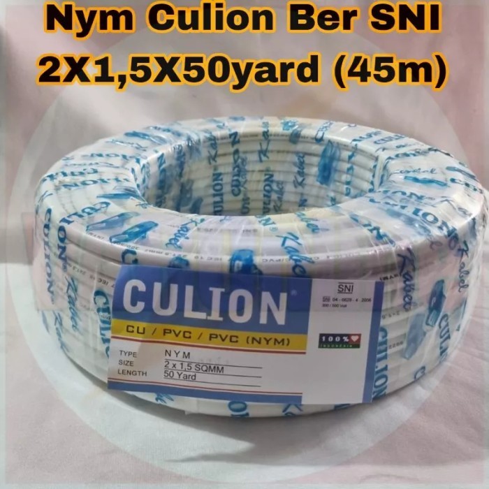 Kabel Listrik Nym 2X1.5 Culion 50 Yard