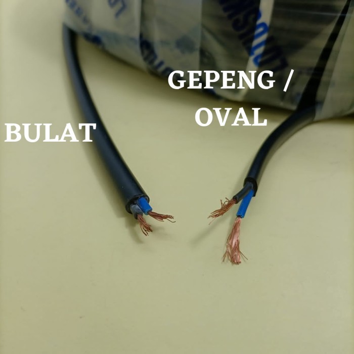 Kabel Lotusku Oval Gepeng Nymhy 2X0,75 2X0.75 50 Meter (50M) Lotus