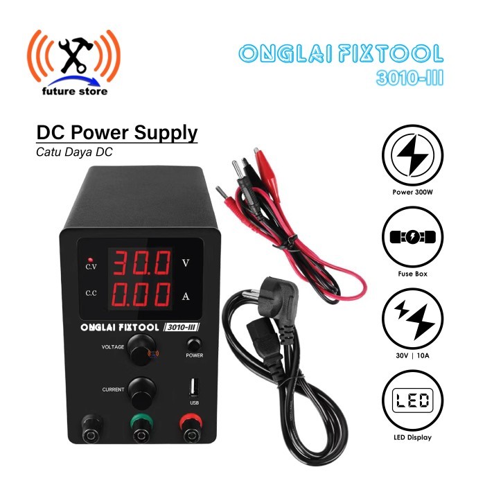 Onglai Fixtool 3010-Iii Power Supply - Catu Daya 30V 10A Black Ori