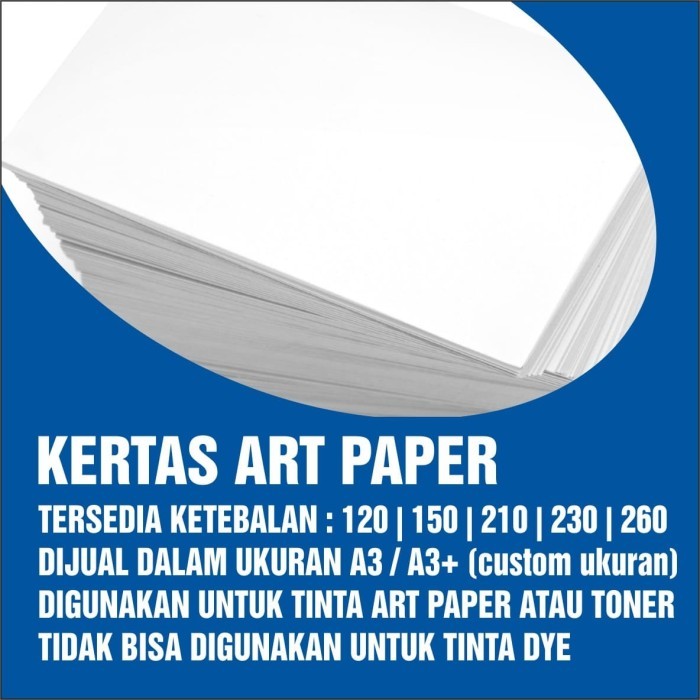 Kertas Art Paper / Art Carton A3 / A3+ 230 Gsm 250 Lembar / Pak Terlaris