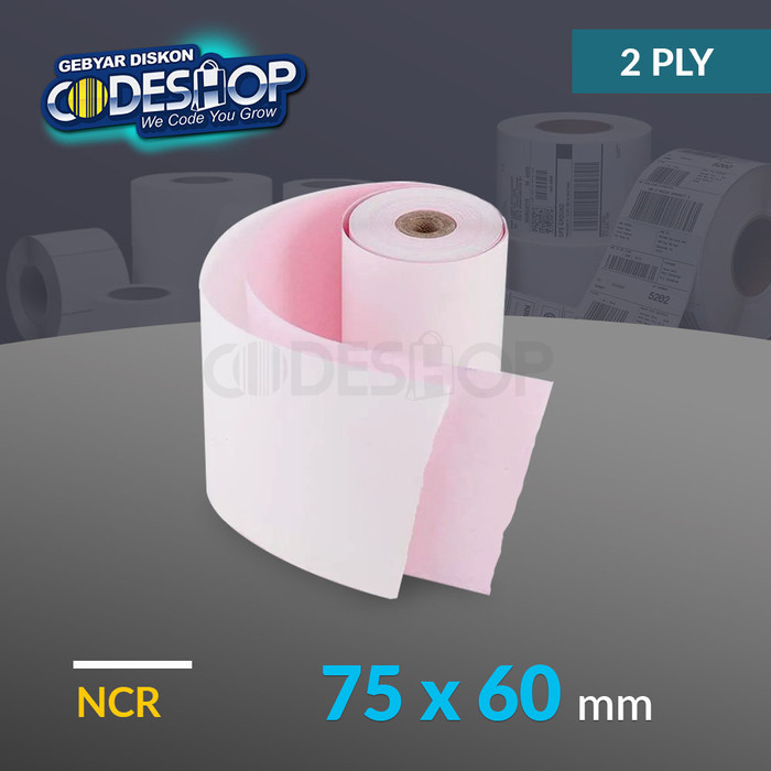 

(1 Dus) Kertas Struk Ncr 75 X 60 Mm 2 Ply Printer Kasir Dot Matrix Terbaru