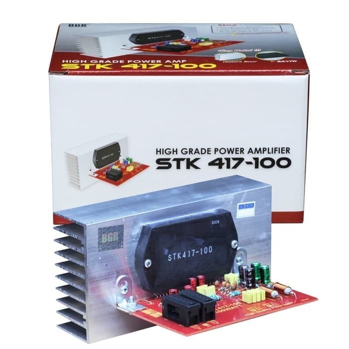 Terbaru Kit Power Stk 417-100 Stereo 100W Sanyo Amplifier Stk417 100 Bell Bgr
