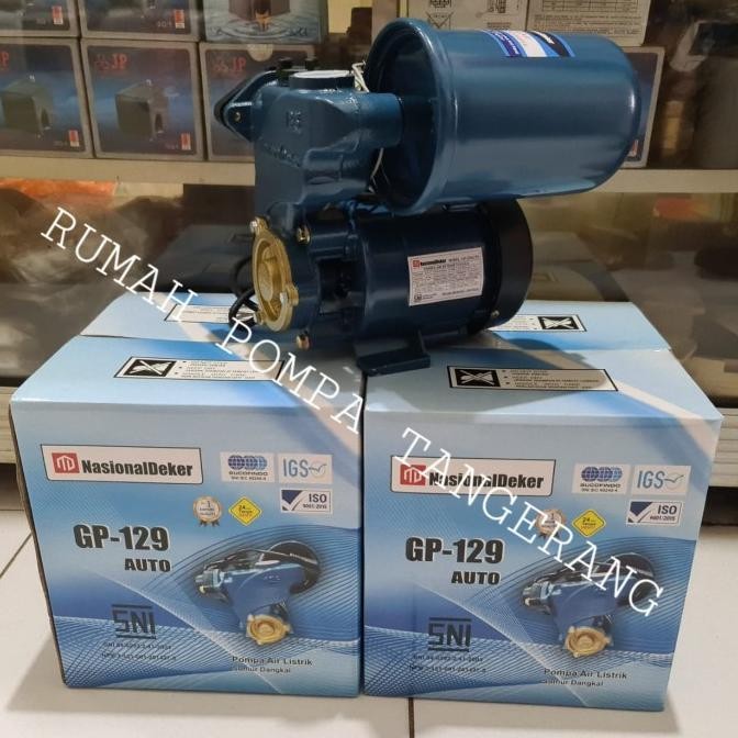 Pompa Air Nasional 125 Watt Gp129 Otomatis Pompa Dorong Otomatis