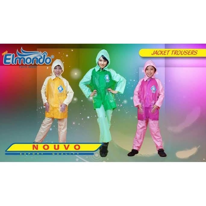 CR - Jas Hujan Anak Model Setelan Merk Elmondo - Jas Hujan Setelan - Jas Hujan Elmondo TERLARIS
