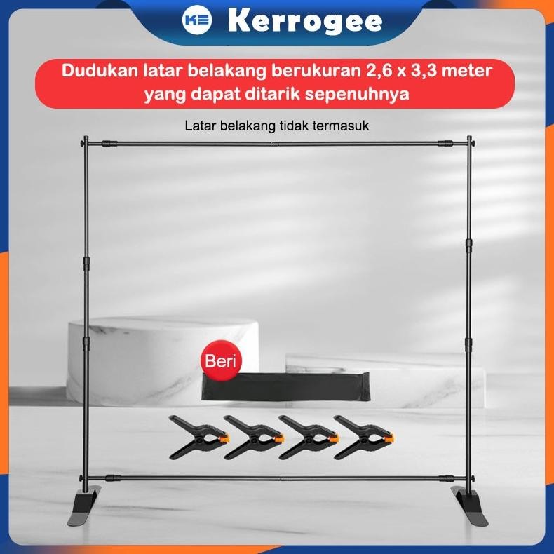 READYYY>> JUMBO BANNER STAND 2.6M X 3. GIANT BANNER/BACKDROP/ BACKWALL /TRIPOD BANNER/ TIANG BACKDRO