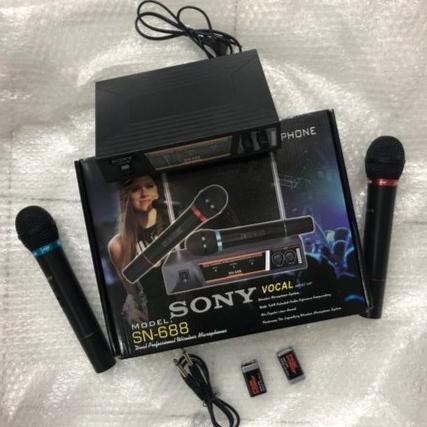 MIC SONY OS 66- MIC WIRELESS DOUBLE-MICROPHONE DOUBLE WIRELESS SONY