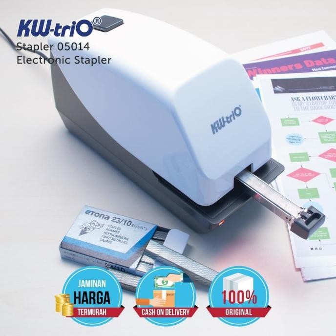 

BEBAS ONGKIR - Stapler Electrik / Stapler Otomatis / Stapler listrik / KW-trio 5014