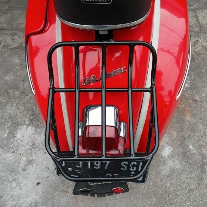 BACKRACK RAKBELAKANG VESPA MODEL MINIMALIS VESPA SUPER SPRINT