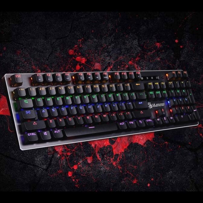 A4Tech Bloody B760 Full Size Gaming Keyboard - Neon Glare RGB, Optical Switches